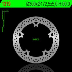 NG Brake Disc NG BRAKES Úszó féktárcsa - 1319 NG Brake Disc Fékrendszer és alkatrészei Fékbetétek, fékpofák és féktárcsák Féktárcsák
