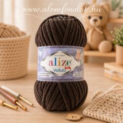 alize Velluto 26 - csokoládé (zsenília fonal, 100g, 68m) (vel11)