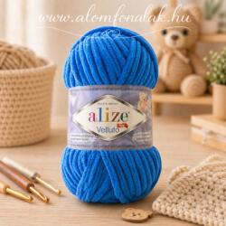 alize Velluto 141 - királykék (zsenília fonal, 100g, 68m) (mod1)