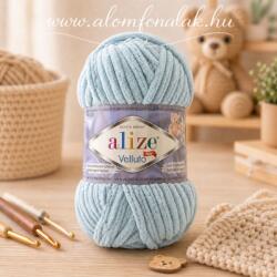 alize Velluto 414 - kékes zöld (zsenília fonal, 100g, 68m) (mod6)