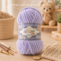 alize Velluto 146 - világos lila (zsenília fonal, 100g, 68m) (ruzo10)