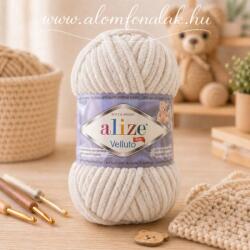 alize Velluto 599 - csont (zsenília fonal, 100g, 68m) (vel05)