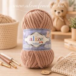 alize Velluto 429 - teve barna (zsenília fonal, 100g, 68m) (vel08)