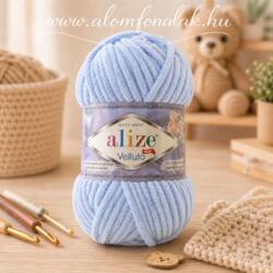 alize Velluto 218 - baba kék (zsenília fonal, 100g, 68m) (mod3)