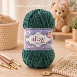 alize Velluto 532 - fenyöfa zöld (zsenília fonal, 100g, 68m) (zel9)