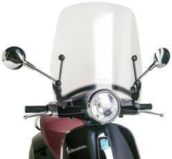 Puig T. S. átlátsztó robogó szélvédő - Vespa Primavera 50, 125 2013- Puig Váz, idomok és járműkiegészítők Szélvédők és tartozékaik Szélvédők Motorkerékpár- és robogószélvédők
