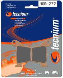 TECNIUM Racing MX/ATV Fémszinter Fékbetétek - MOR277 TECNIUM Fékrendszer és alkatrészei Fékbetétek, fékpofák és féktárcsák Tárcsafékbetétek