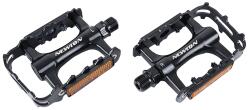 NEWTON MTB lapos pedál alumínium, fekete, csapágyas, 9/16" (pár) NEWTON Egyéb járművek Kerékpározás Kerékpár-alkatrészek Kerékpár-pedálok