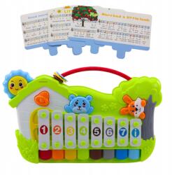 LEAN Toys Kottakártyák 5db-os Zenés Erdei Zongora Xilofon (22642)