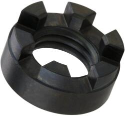SIP Spareparts SIP S45C acél koronás anya, 8, 2 mm magas, kuplunghoz, Vespa 125 V1-TS/150 modellekhez SIP Spareparts Motoralkatrészek Motorblokk és rögzítése Motorcsavarok és rögzítőelemek