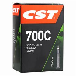 CST (Vélo) CST 700 x 25-32 kerékpár belső gumi Presta szeleppel fekete 40 mm CST (Vélo) Egyéb járművek Kerékpározás Kerékpár-alkatrészek Kerékpárkerekek és kerékalkatrészek Kerékpár-belső gumik