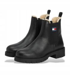 Tommy Hilfiger Farmer Eredeti Bokacsizma Bőr Fekete 36 (EN0EN02826)