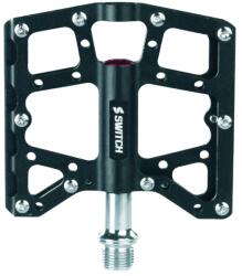 SWITCH North Shore alumínium platform pedál MTB/Downhill/BMX-hez, fekete, 9/16 menettel, csúszásgátló tüskékkel (pár), 110x95 mm SWITCH Egyéb járművek Kerékpározás Kerékpár-alkatrészek Kerékpár-pedálok