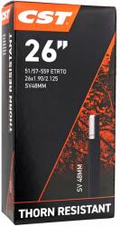 CST (Vélo) CST 26 x 1.90-2.125 megerősített kerékpár belső gumi, standard 48 mm-es szeleppel CST (Vélo) Egyéb járművek Kerékpározás Kerékpár-alkatrészek Kerékpárkerekek és kerékalkatrészek Kerékpár-belső gumik