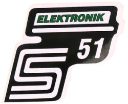 Standard Parts Matrica S51 Elektronik zöld Simson Standard Parts Váz, idomok és járműkiegészítők Matricák és járműdekoráció Egyéb matricák és dekorációs elemek