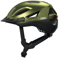 ABUS ABUS URBAN-I 4.0 felnőtt kerékpáros sisak zöld (molette állítás, hátsó USB világítás, M méret 54-58 cm, dobozos) ABUS (Vélo) Egyéb járművek Kerékpározás Kerékpáros védelem Kerékpáros sisakok