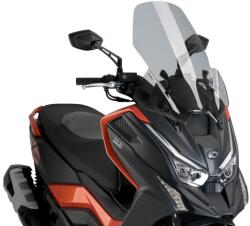 Puig V-Tech Touring szélvédő Kymco DT X360 2022, füstszínű Puig Váz, idomok és járműkiegészítők Szélvédők és tartozékaik Szélvédők Motorkerékpár- és robogószélvédők