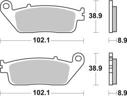 BREMBO Robogó Szintermetál Fékbetétek - 07075XS BREMBO Fékrendszer és alkatrészei Fékbetétek, fékpofák és féktárcsák Tárcsafékbetétek