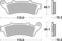 BREMBO utcai szinterelt fémbetétek - 07HO52SP BREMBO Fékrendszer és alkatrészei Fékbetétek, fékpofák és féktárcsák Tárcsafékbetétek