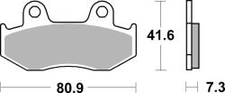 BREMBO 07078XS fékbetét szinterezett, scooter BREMBO Fékrendszer és alkatrészei Fékbetétek, fékpofák és féktárcsák Tárcsafékbetétek