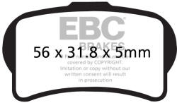 EBC Brakes EBC FA644TT fékbetét szett (1 tárcsához) EBC Brakes Fékrendszer és alkatrészei Fékbetétek, fékpofák és féktárcsák Tárcsafékbetétek