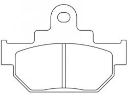 CL BRAKES Utcai Szinterelt Fékbetétek - 2387S4 CL BRAKES Fékrendszer és alkatrészei Fékbetétek, fékpofák és féktárcsák Tárcsafékbetétek