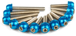 STR8 Átviteli fedél csavarok kék fejjel Minarelli STR8 Motoralkatrészek Motorblokk és rögzítése Motorcsavarok és rögzítőelemek