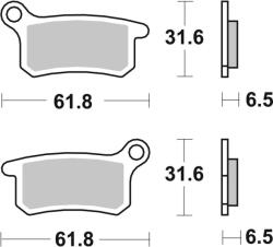 BREMBO Off-Road Szintermetál fékbetétek - 07GR69SX BREMBO Fékrendszer és alkatrészei Fékbetétek, fékpofák és féktárcsák Tárcsafékbetétek