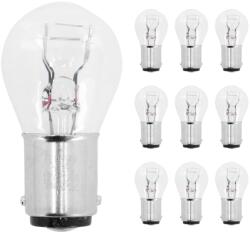 Flösser 12V 21/5W BA15D szabvány izzó (10 db/doboz) FLOSSER Elektromos alkatrészek Világítás és fényjelzés Izzók Jelző- és műszerizzók BAY15d/P21/5W fék- és hátsólámpa-izzók