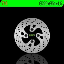 NG Brake Disc NG FÉKEK Fix Fék Tárcsa - 716 NG Brake Disc Fékrendszer és alkatrészei Fékbetétek, fékpofák és féktárcsák Féktárcsák