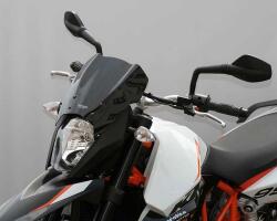 MRA sport szélvédő KTM 990 Supermoto SM/SMR, 08-, fekete MRA Váz, idomok és járműkiegészítők Szélvédők és tartozékaik Szélvédők Motorkerékpár- és robogószélvédők