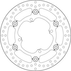 BREMBO Oro Lengőféktárcsa - 78B40844 BREMBO Fékrendszer és alkatrészei Fékbetétek, fékpofák és féktárcsák Féktárcsák
