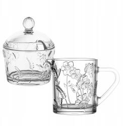 Altom Design Cukortartó 210 ml tejeskávé 200 ml üveg Altom Design Rosalie 2 db-os szett (GRA00008022)