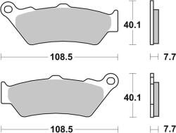 BREMBO utcai szinterelt fémbetétek - 07BB03SP BREMBO Fékrendszer és alkatrészei Fékbetétek, fékpofák és féktárcsák Tárcsafékbetétek