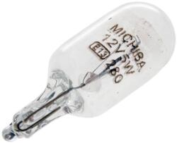 Vparts Index / irányjelző izzó, üveg bázisú W5W W2, 1X9, 5D 12V 5W fehér Vparts Elektromos alkatrészek Világítás és fényjelzés Izzók Jelző- és műszerizzók W2.1x9.5d/T10 üvegtalpas izzók