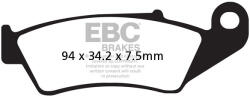 EBC Brakes EBC FA185TT fékbetét (1 tárcsához, enduro/motocross) EBC Brakes Fékrendszer és alkatrészei Fékbetétek, fékpofák és féktárcsák Tárcsafékbetétek