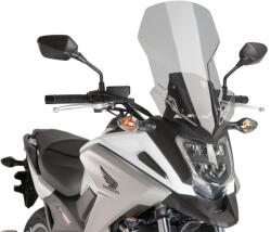 Puig Touring szélvédő Honda NC750X 2016-2018 / füstszínű Puig Váz, idomok és járműkiegészítők Szélvédők és tartozékaik Szélvédők Motorkerékpár- és robogószélvédők