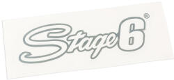Stage6 Matrica Stage6 logó 20x6cm ezüst Stage6 Váz, idomok és járműkiegészítők Matricák és járműdekoráció Egyéb matricák és dekorációs elemek