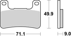 BREMBO fékbetétek TÍPUS 07SU27 SR Szinter - Sport BREMBO Fékrendszer és alkatrészei Fékbetétek, fékpofák és féktárcsák Tárcsafékbetétek