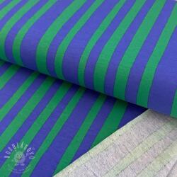  Szabadidő anyag Stripes by JENNIFER BOURON blue green ORGANIC