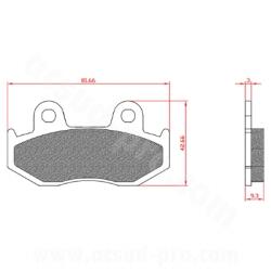 BREN BRENTA MAXISCOOTER fékbetét, Honda Dylan / SH / Pantheon első / Suzuki 250-400 Burgman 1998-2003 hátsó (ECE R90 minősítés) BR3034 BREN Fékrendszer és alkatrészei Fékbetétek, fékpofák és féktárcsák Tár