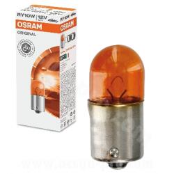OSRAM 12V-10W RY10W szabvány narancssárga izzó, BAU15S foglalat, egyenes bütykök (10 db-os doboz) OSRAM Elektromos alkatrészek Világítás és fényjelzés Izzók Jelző- és műszerizzók BAU15s/PY21W irányjelzőizzó