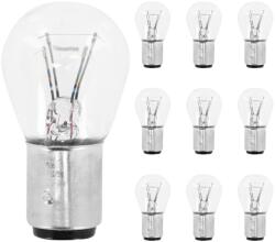 OSRAM 12V 21/5W P21/5W BAY15D átlátszó izzó (helyzetjelző+féklámpa, 10 db/csomag) OSRAM Elektromos alkatrészek Világítás és fényjelzés Izzók Jelző- és műszerizzók BAY15d/P21/5W fék- és hátsólámpa-izzók
