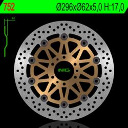 NG Brake Disc NG BRAKES Lebegő féktárcsa - 752 NG Brake Disc Fékrendszer és alkatrészei Fékbetétek, fékpofák és féktárcsák Féktárcsák