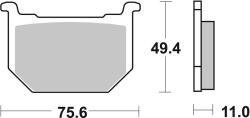 BREMBO Street Carbon Kerámia Fékbetétek - 07SU0312 BREMBO Fékrendszer és alkatrészei Fékbetétek, fékpofák és féktárcsák Tárcsafékbetétek