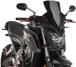 Puig New Generation szélvédő Honda CB650F 2017-2018, fekete Puig Váz, idomok és járműkiegészítők Szélvédők és tartozékaik Szélvédők Motorkerékpár- és robogószélvédők
