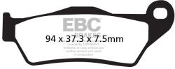 EBC Brakes EBC SFA181 robogó fékbetét (1 tárcsához, szett) EBC Brakes Fékrendszer és alkatrészei Fékbetétek, fékpofák és féktárcsák Tárcsafékbetétek