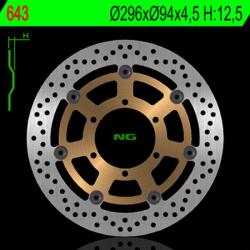 NG Brake Disc NG BRAKES Úszó - 643 NG Brake Disc Fékrendszer és alkatrészei Fékbetétek, fékpofák és féktárcsák Féktárcsák