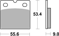 BREMBO Street Szinterelt Fémbetétes Fékbetétek - 07BB14SP BREMBO Fékrendszer és alkatrészei Fékbetétek, fékpofák és féktárcsák Tárcsafékbetétek