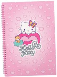 COOLPACK Füzet A4 100 L. Rácsos, Fém Spirál, Hello Kitty, Pink, 2. Minta